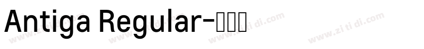 Antiga Regular字体转换